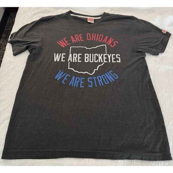 Columbus Ohio Shirt Mens Large Gray Short Sleeve Tri Blend Homage Columbus - Picture 1 of 3
